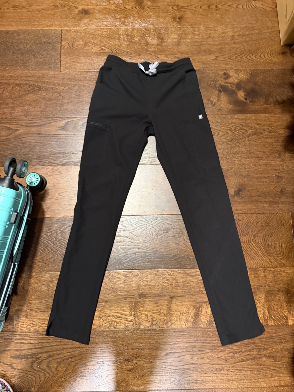 FIGS Kade XS/T black scrub pants tall